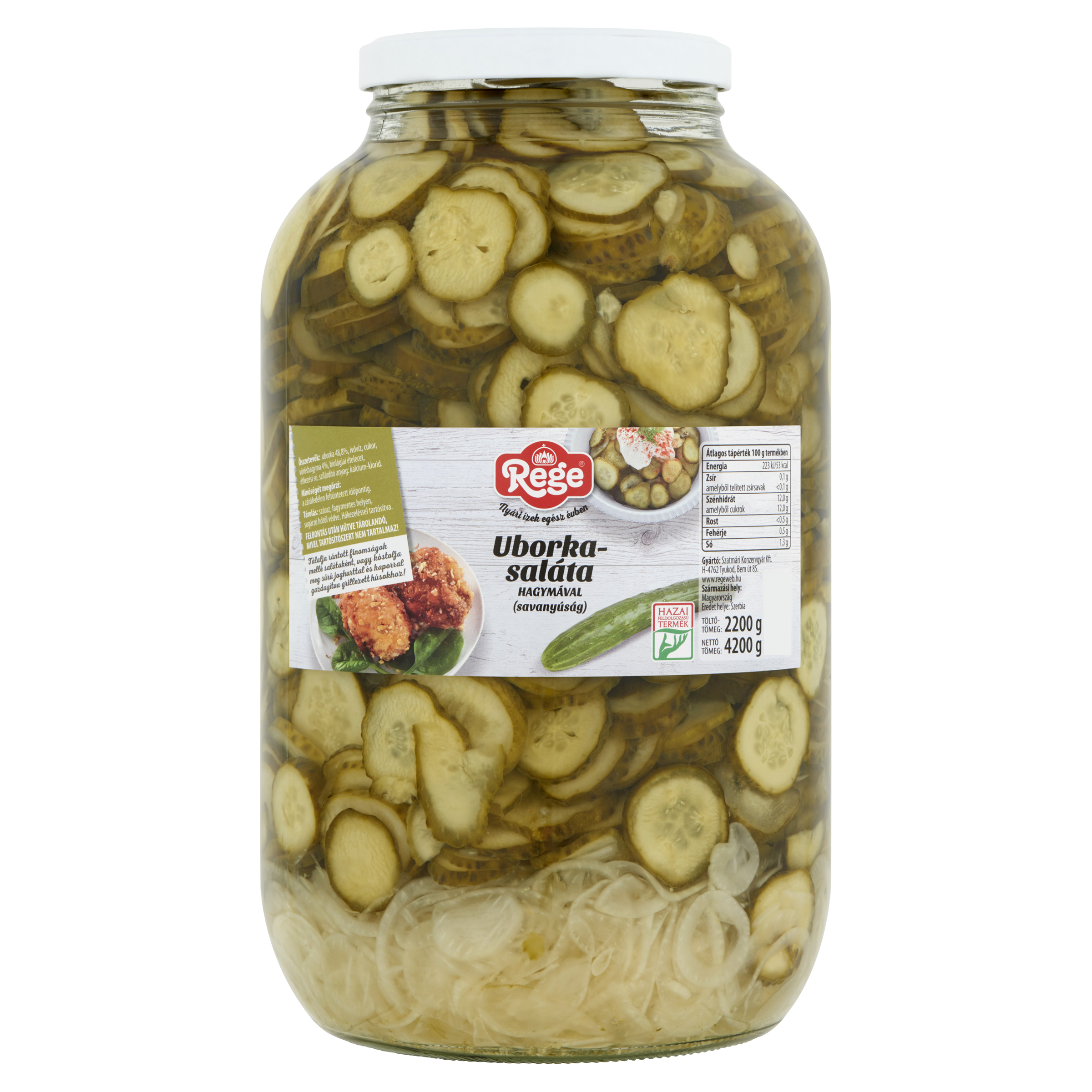 REGE Uborkasaláta hagymával 4250ml
